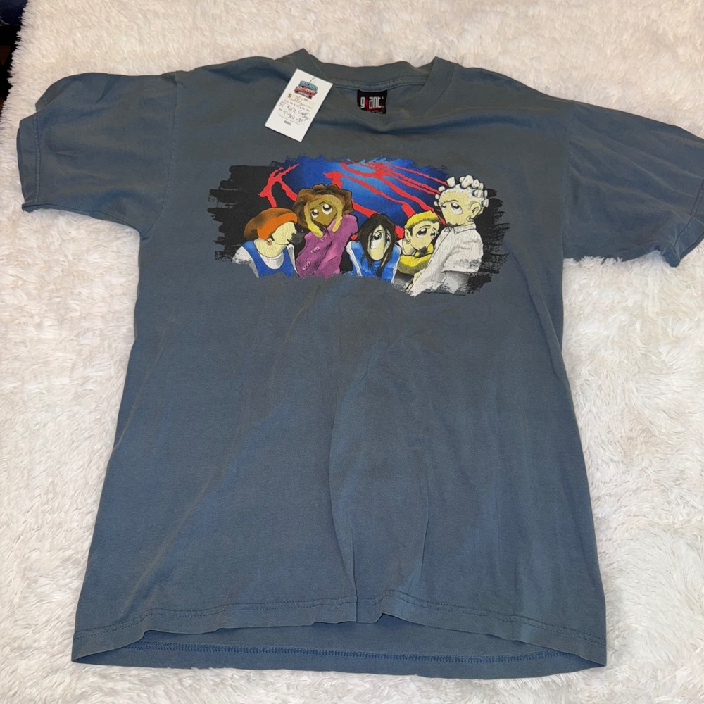 Giant Korn Vintage T-Shirt Mens Large Gray Excellent 1998 Band Graphic metal
